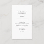 アイスクリームパーラークリーメリーウォーター色 名刺 (裏面)