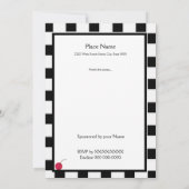 アイスクリームパーラーソーシャルパーティーカスタム招待状 招待状 (裏面)