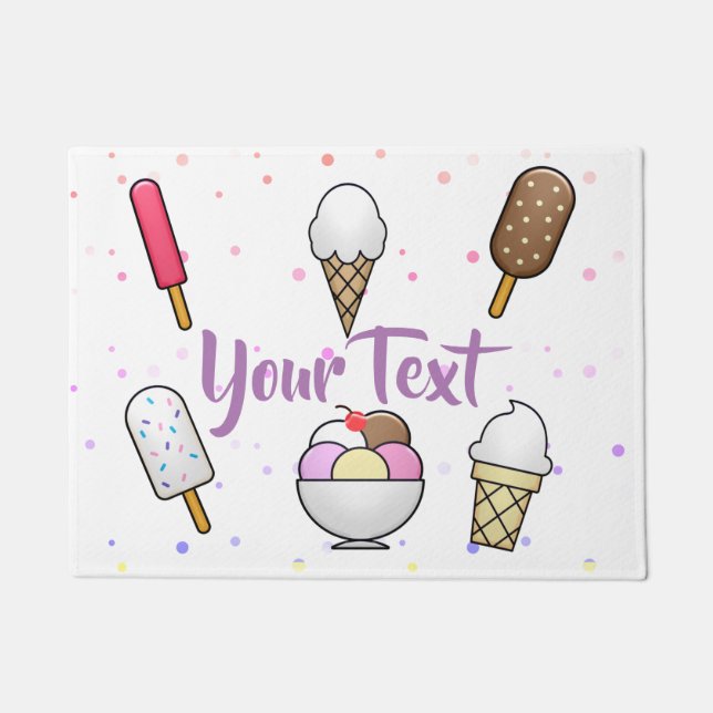 アイスクリームパーラードリーム ドアマット (正面)