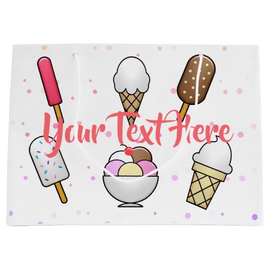 アイスクリームパーラードリーム ラージペーパーバッグ (正面)