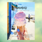 アイスクリームパーラーパーティーショップイベントフードウィンド ウィンドウサイン (シート3)