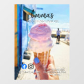 アイスクリームパーラーパーティーショップイベントフードウィンド ウィンドウサイン (シート)