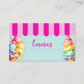 アイスクリームパーラーパーティーショップイベントフードバン 名刺 (正面)