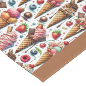 アイスクリームパーラーパーティー ショートテーブルランナー (コーナー)