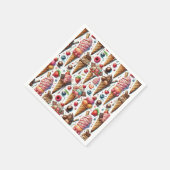 アイスクリームパーラーパーティー スタンダードカクテルナプキン (角)