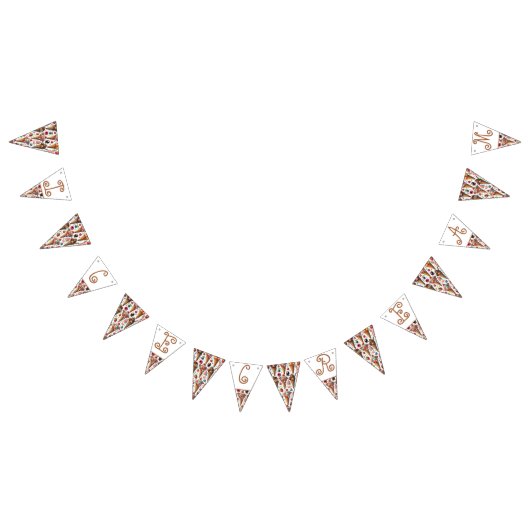 アイスクリームパーラーパーティー バンティングフラッグ (全)