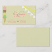 アイスクリームパーラービジネスカード 名刺 (正面/裏面)