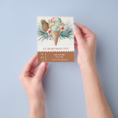 アイスクリームパーラーフライヤー チラシ (手)