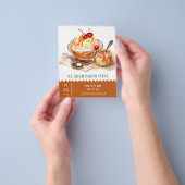 アイスクリームパーラーフライヤー チラシ (手)