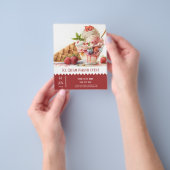 アイスクリームパーラーフライヤー チラシ (手)