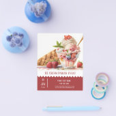 アイスクリームパーラーフライヤー チラシ (シングル)