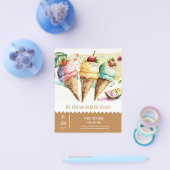 アイスクリームパーラーフライヤー チラシ (シングル)