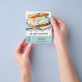 アイスクリームパーラーフライヤー チラシ (手)