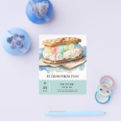 アイスクリームパーラーフライヤー チラシ (シングル)