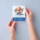 アイスクリームパーラーフライヤー チラシ (手)