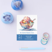 アイスクリームパーラーフライヤー チラシ (シングル)