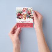 アイスクリームパーラーフライヤー チラシ (手)