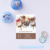 アイスクリームパーラーフライヤー チラシ (シングル)