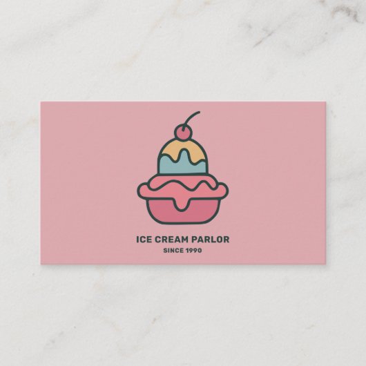 アイスクリームパーラーヴィンテージ 名刺 (正面)
