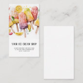 アイスクリームパーラー名刺 名刺 (正面/裏面)
