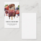 アイスクリームパーラー名刺 名刺 (正面/裏面)