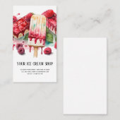 アイスクリームパーラー名刺 名刺 (正面/裏面)