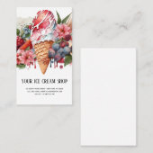 アイスクリームパーラー名刺 名刺 (正面/裏面)