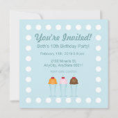 アイスクリームパーラー 招待状 (裏面)