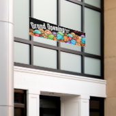 アイスクリームビジネスカスタマイズ可能なバナー記号 横断幕 (ビルの外側)