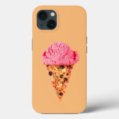 アイスクリームピザケースメイトiPhoneケース Case-Mate iPhoneケース (裏面)