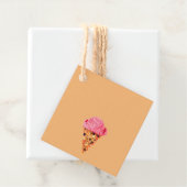 アイスクリームピザメッセージカード フェイバータグ (インサイチュ)