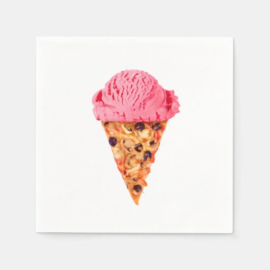 アイスクリームピザ スタンダードカクテルナプキン (正面)