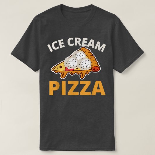 アイスクリームピザ Tシャツ (デザイン正面)