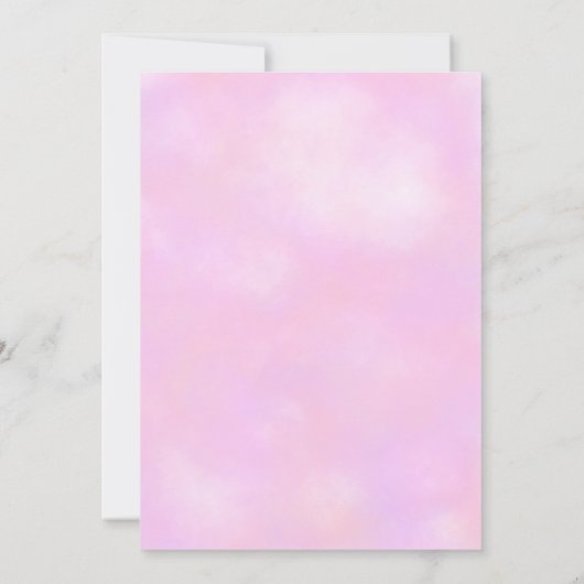 アイスクリームピンク彼女はスコップされたブライダルシャワー 招待状 (裏面)