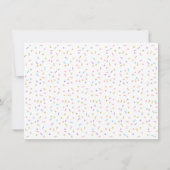 アイスクリームピンク金ゴールドパステル誕生日サンキュー サンキューカード (裏面)