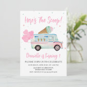 アイスクリームファンここでスクープの最初の誕生日 招待状 (スタンド正面)