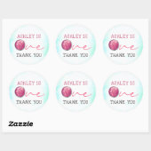 アイスクリームファースト誕生日ありがとう ラウンドシール (シート)