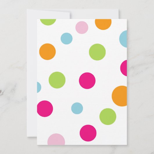 アイスクリームフォトバースデーパーティ招待状 招待状 (裏面)