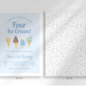 アイスクリームフォーアイスクリーム誕生日招待状 招待状