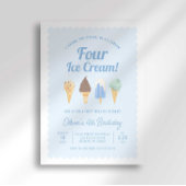 アイスクリームフォーアイスクリーム誕生日招待状 招待状
