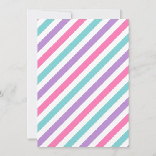 アイスクリームフォーエバースイーツ誕生日アイスクリームトラック 招待状 (裏面)