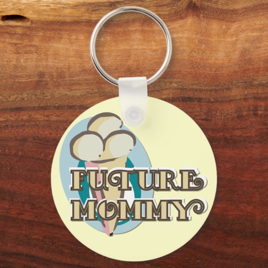 アイスクリームフューチャーママTシャツ&ギフト キーホルダー (正面)