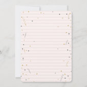 アイスクリームフラワーズフルーツ誕生日 招待状 (裏面)