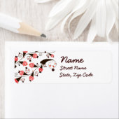 アイスクリームフラワーパターン ラベル (インサイチュ)