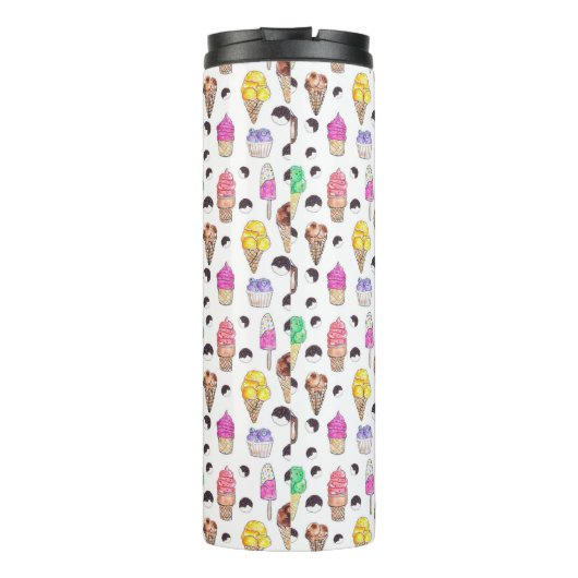 アイスクリームフレーバー水の色パターン タンブラー (裏面)