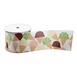 アイスクリームフレーバー サテンリボン