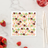 アイスクリームフレーバー スタンダードカクテルナプキン (インサイチュ)