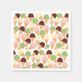 アイスクリームフレーバー スタンダードカクテルナプキン