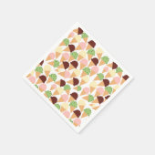 アイスクリームフレーバー スタンダードカクテルナプキン (角)