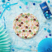 アイスクリームフレーバー ペーパープレート (パーティー)